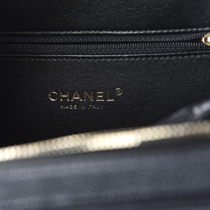 Chanel Caviar Quilted Medium CC Filigree Vanity Case Black 6 of 10