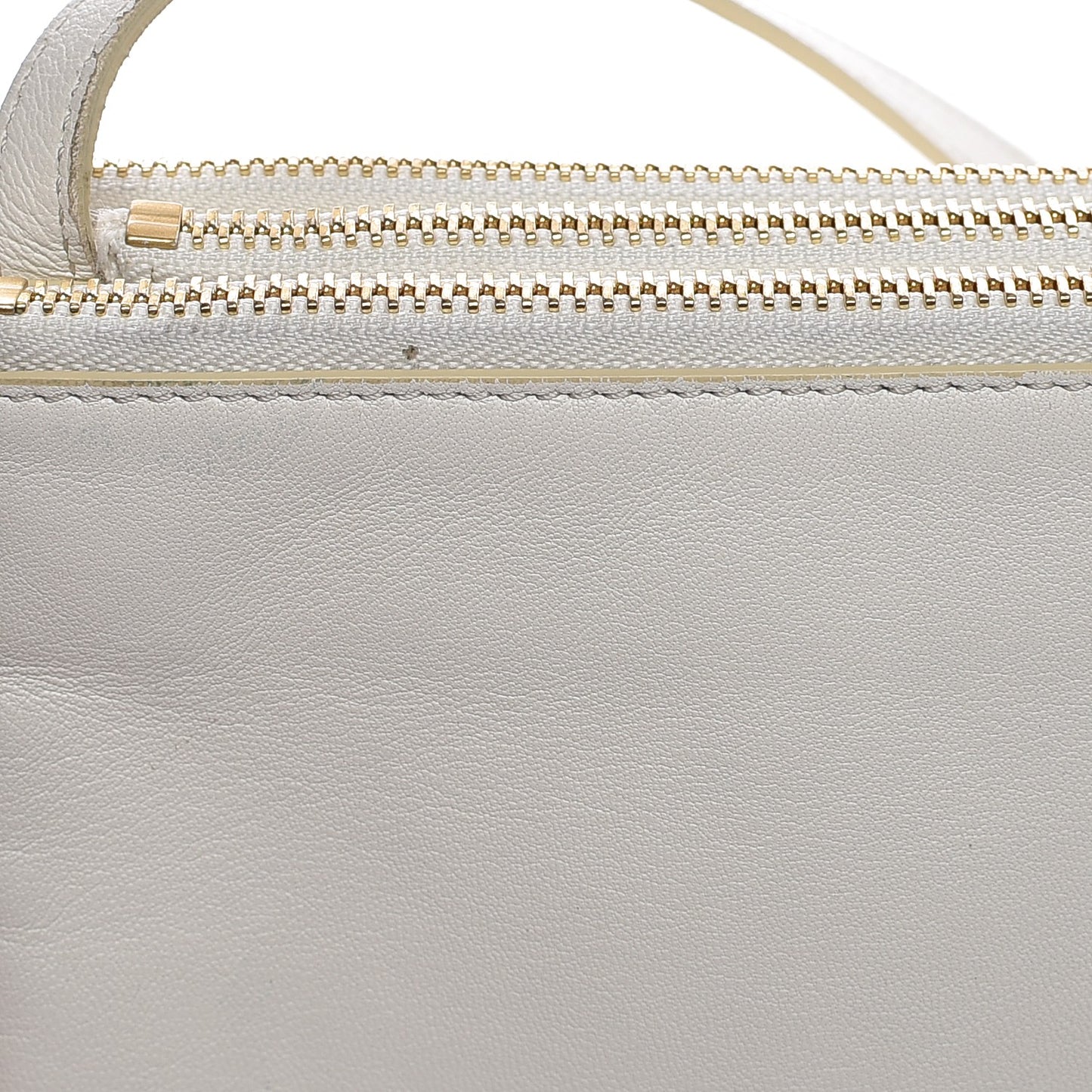 Lambskin Small Trio Crossbody Bag White