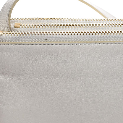 Celine Lambskin Small Trio Crossbody Bag White 14 of 22