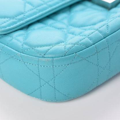 Christian Dior Lambskin Cannage Miss Dior Promenade Pouch Turquoise 8 of 15