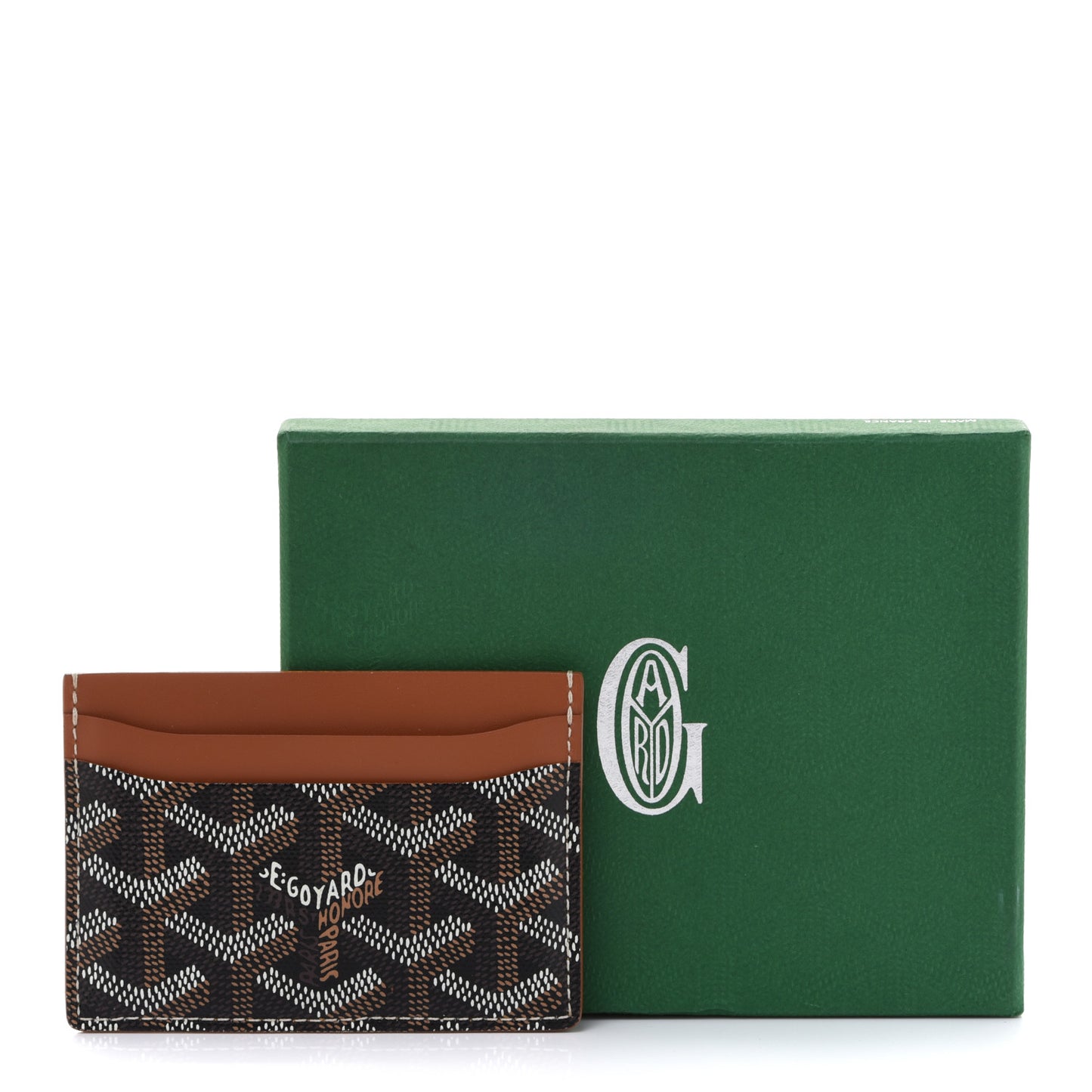 Goyardine Saint Sulpice Card Holder Black Gold