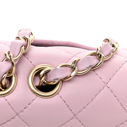 Chanel Lambskin Quilted Mini Mademoiselle Chic Flap Pink 10 of 11