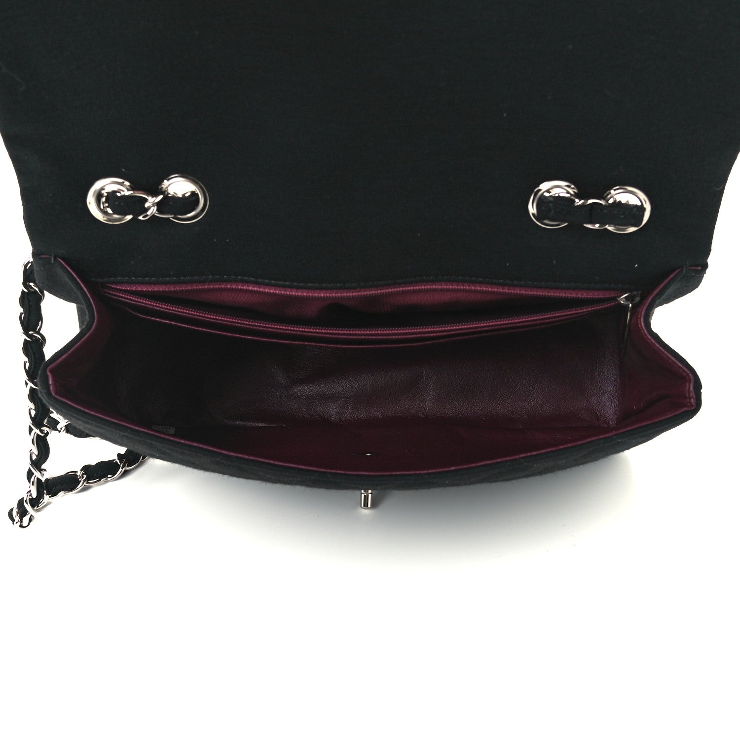 Chanel Jersey Quilted Jumbo Single Flap Black 5 of 13