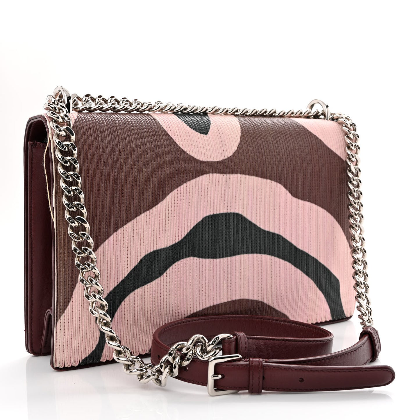 Printed Patchwork Large Diorama Flap Bag Multicolor