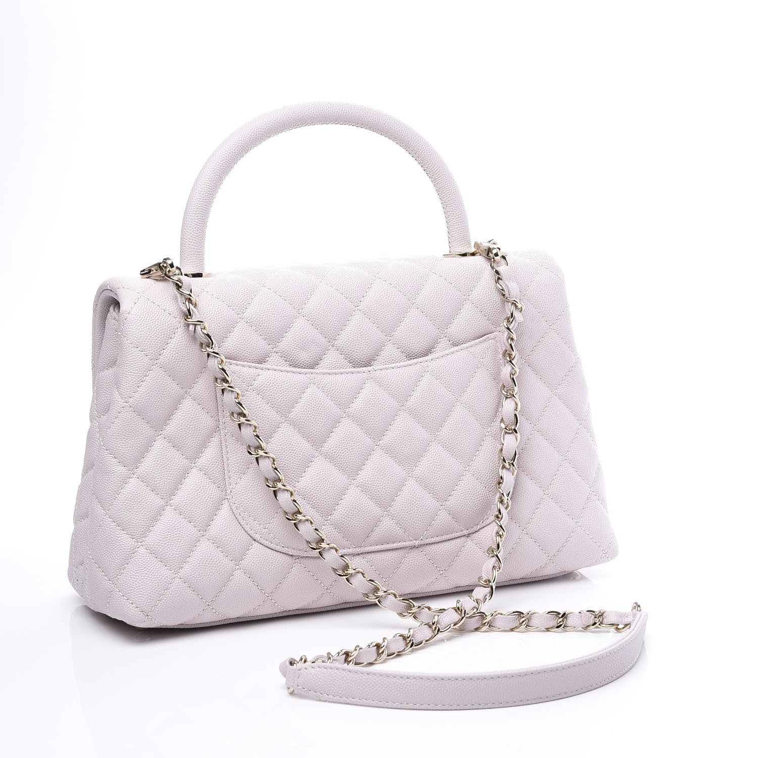 Chanel Caviar Quilted Small Coco Handle Flap Lilas Lilac 2 of 12