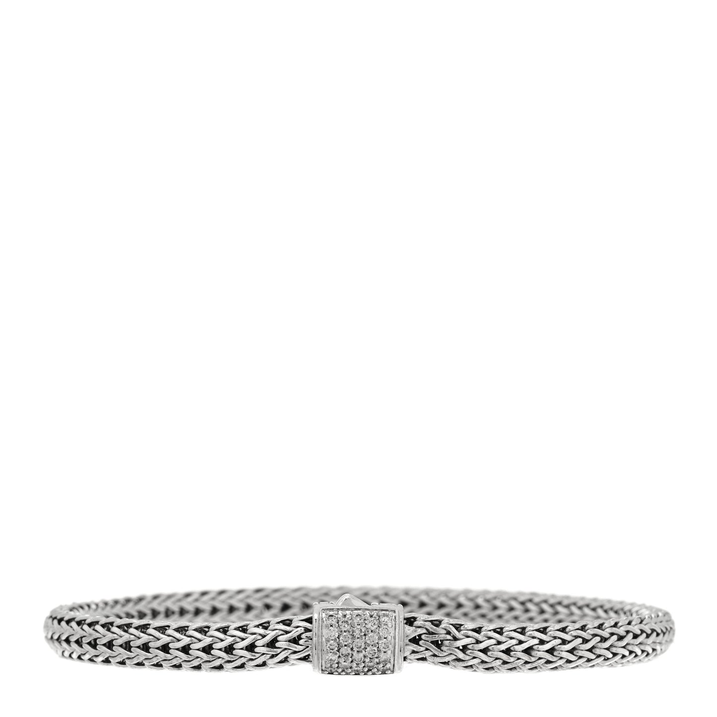 Sterling Silver Diamond 5mm Classic Chain Bracelet