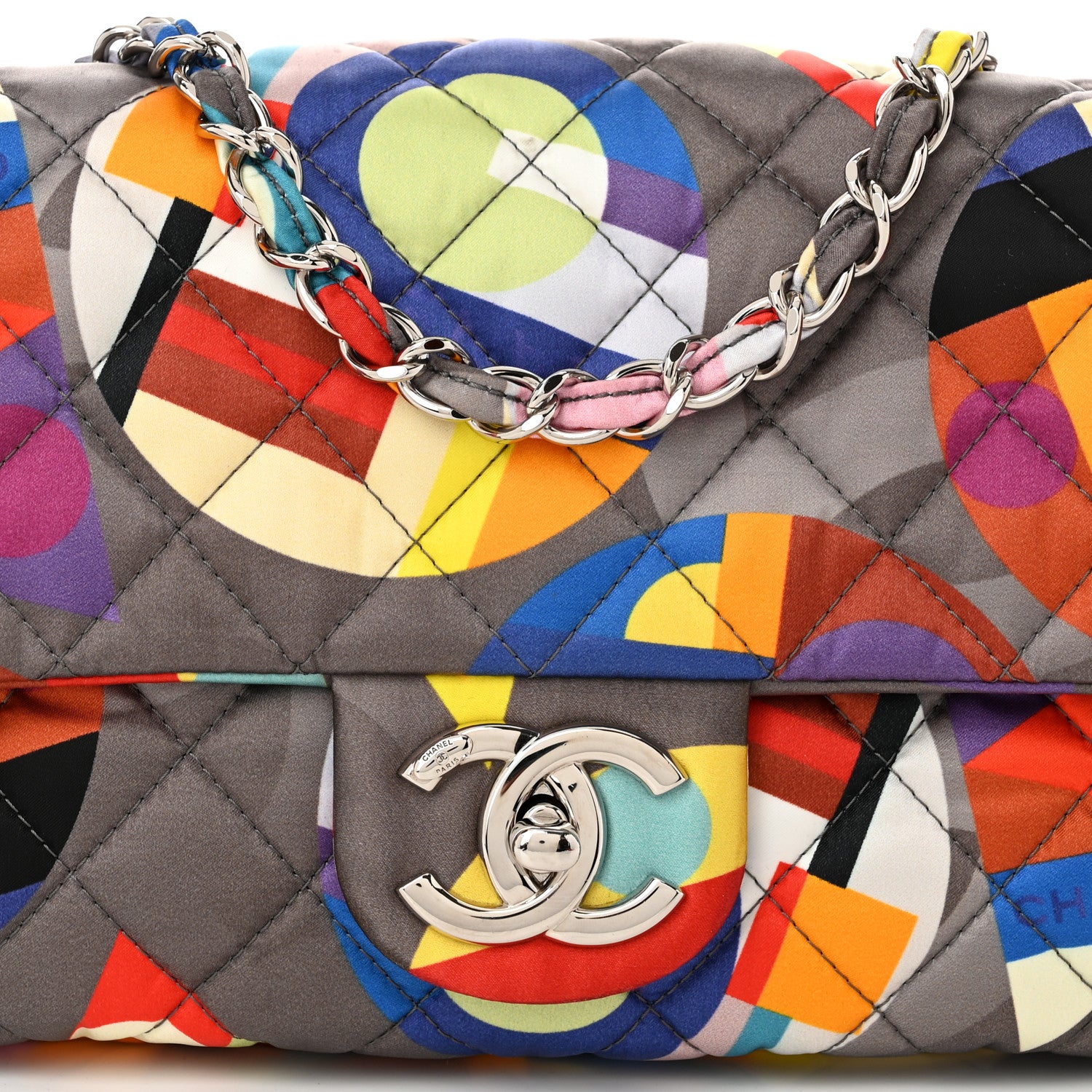 Chanel Nylon Printed Small Coco Color Flap Multicolor 8 of 10