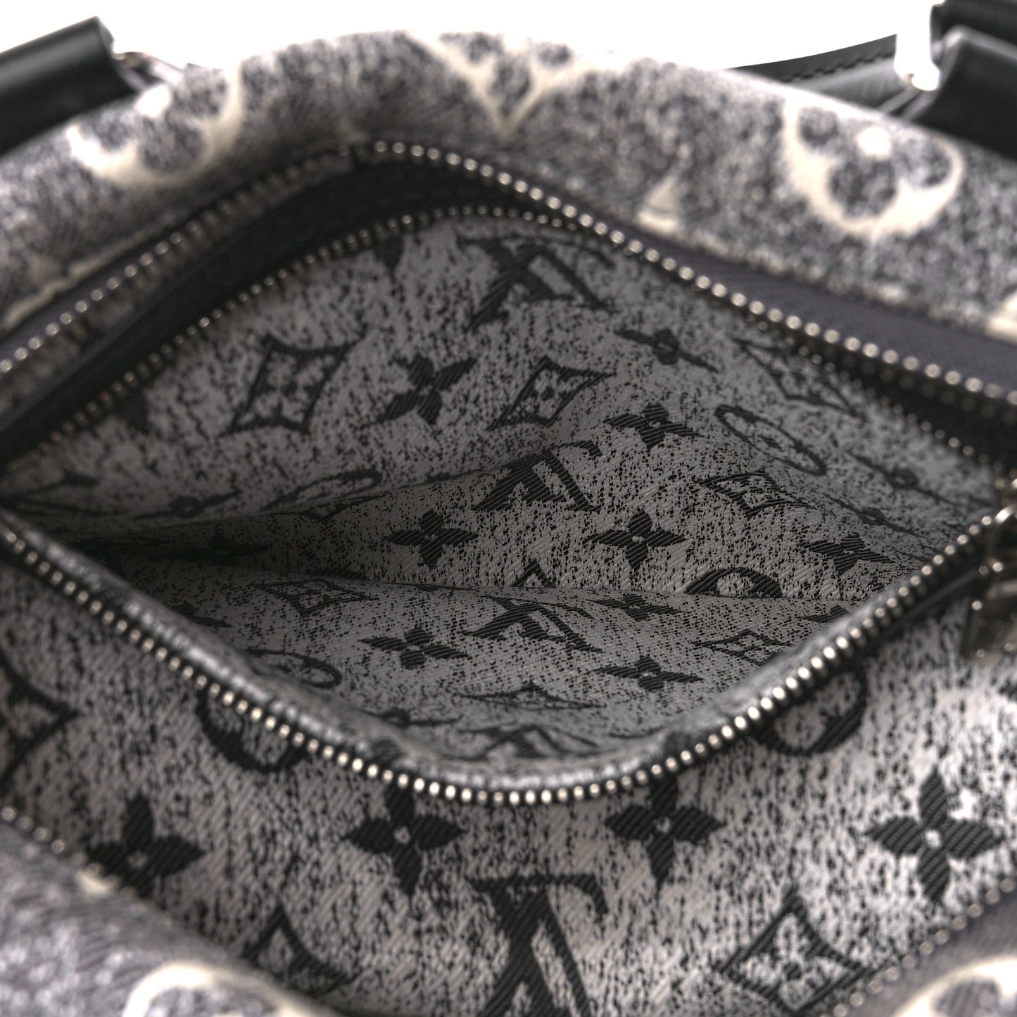 Denim Monogram Jacquard Speedy Bandouliere 25 Black