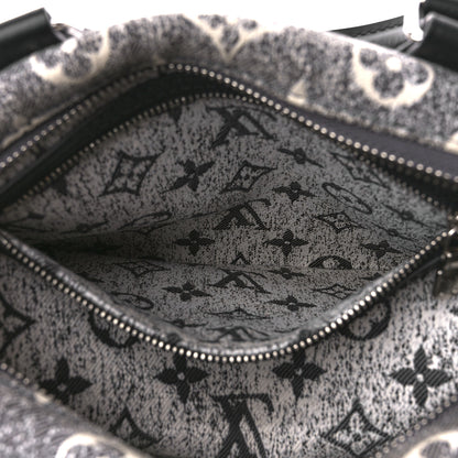 Louis Vuitton Denim Monogram Jacquard Speedy Bandouliere 25 Black 6 of 11