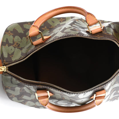 Louis Vuitton Monogram Graffiti Speedy 30 Kaki 4 of 4