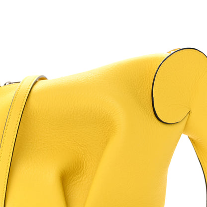 Loewe Calfskin Mini Elephant Crossbody Bag Yellow 7 of 15