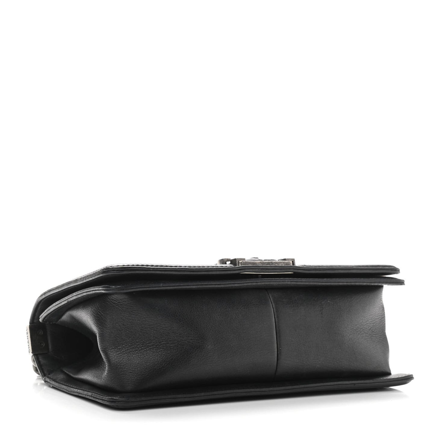 Lambskin Quilted Medium Boy Flap Black