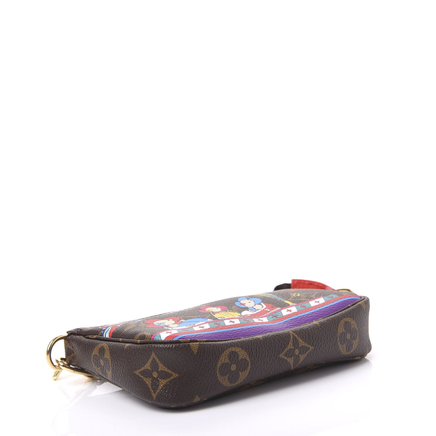 Monogram 2020 Christmas Animation Bumper Cars Mini Pochette Accessories Coquelicot