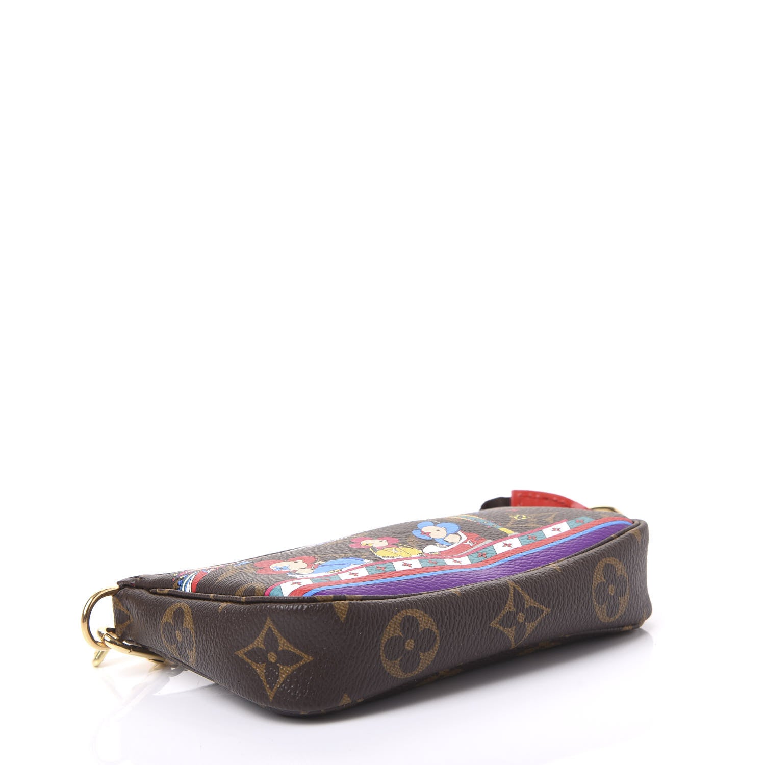 Louis Vuitton Monogram 2020 Christmas Animation Bumper Cars Mini Pochette Accessories Coquelicot 3 of 10