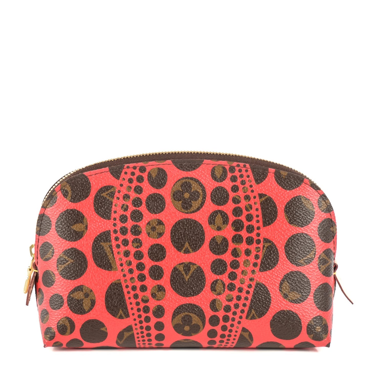 Monogram Kusama Pumpkin Dots Cosmetic Pouch Red