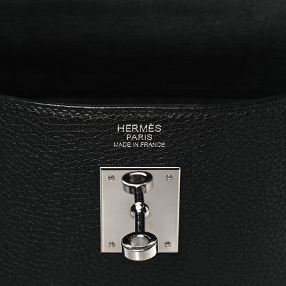 Hermes Taurillon Clemence Kelly Retourne 32 Black 6 of 14