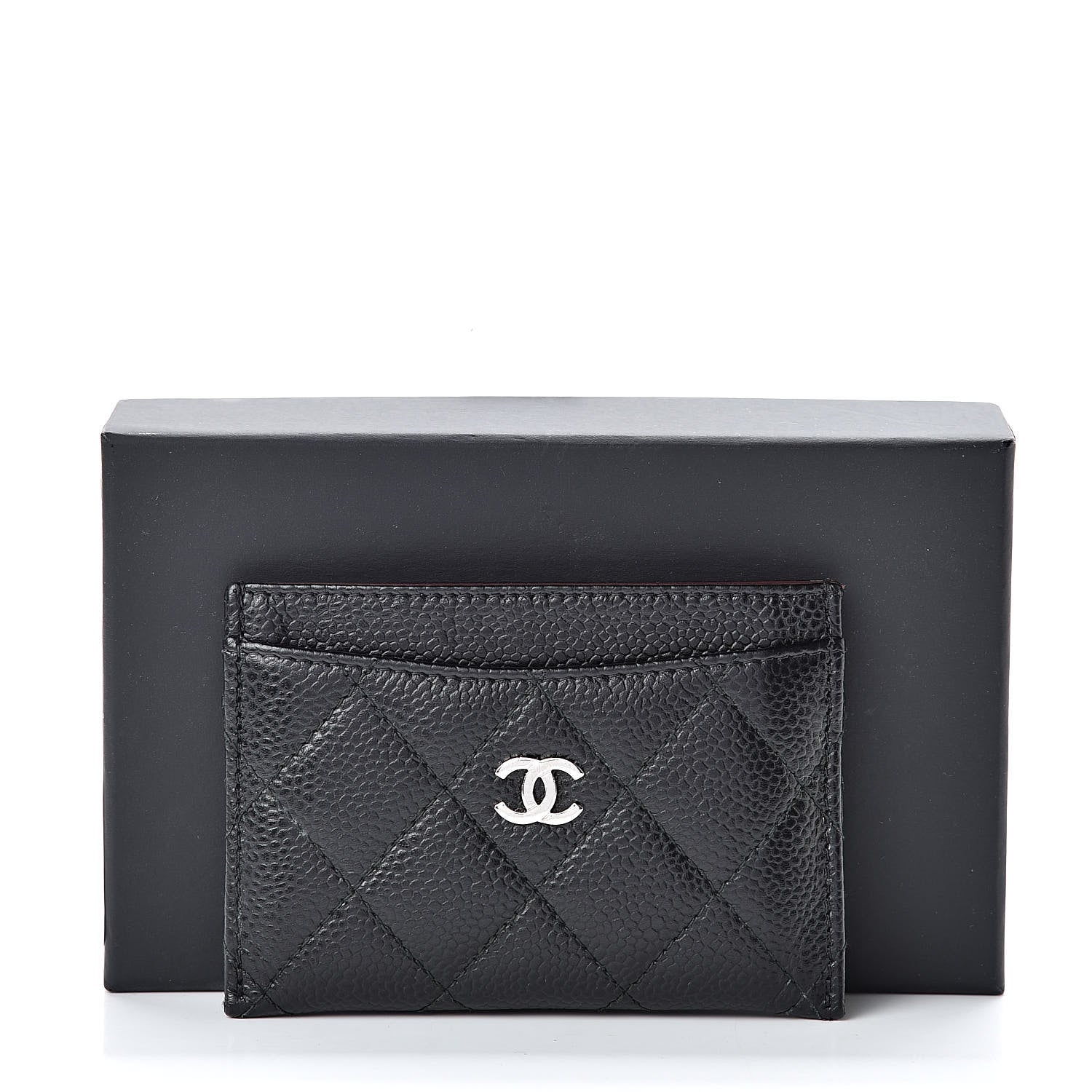 Chanel Caviar Quilted Card Holder Black 9 of 9