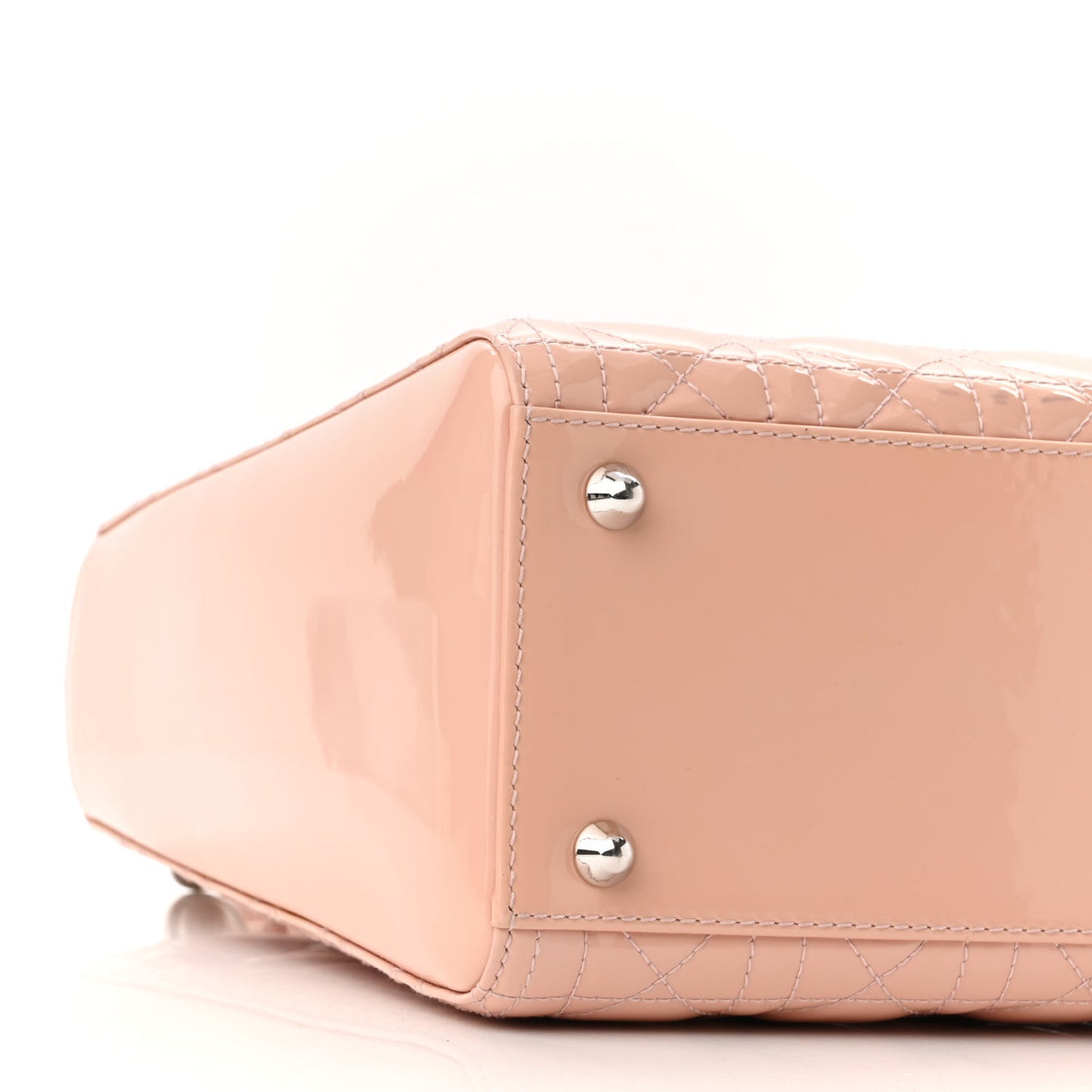 Patent Cannage Large Lady Dior Light Pink