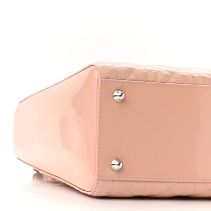 Christian Dior Patent Cannage Large Lady Dior Light Pink 10 of 12