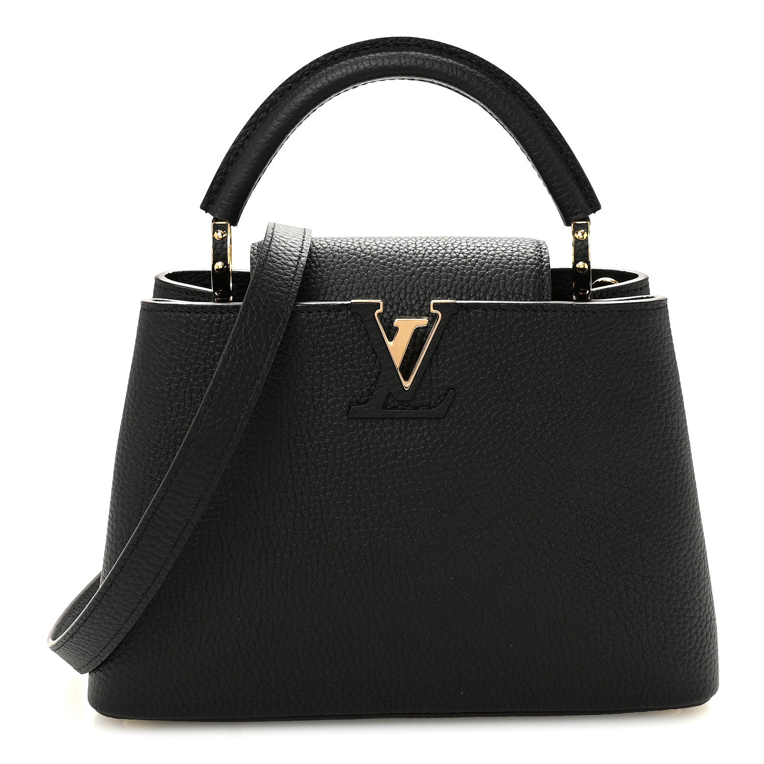 Louis Vuitton Taurillon Capucines BB Black 1 of 9