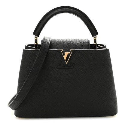 Louis Vuitton Taurillon Capucines BB Black 1 of 9
