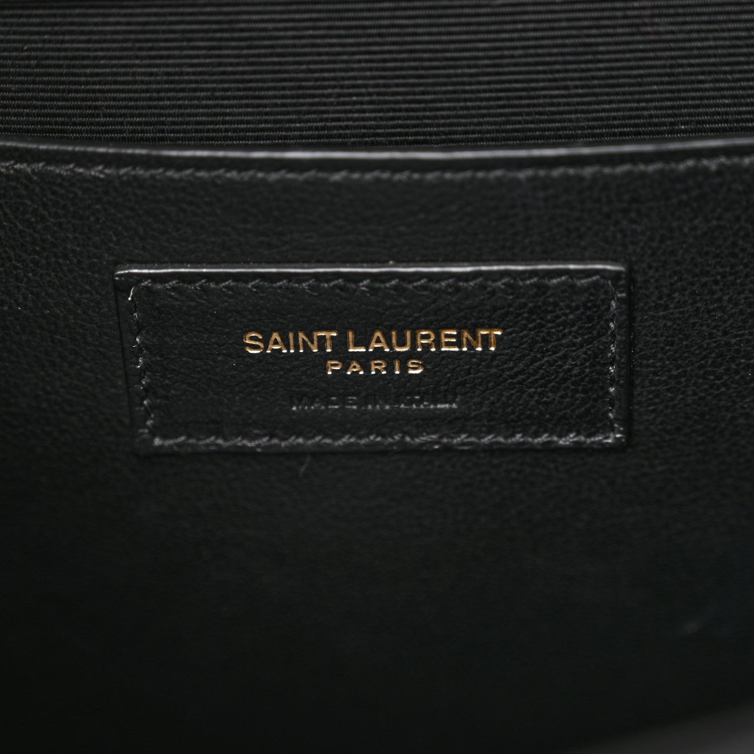 Saint Laurent Grain De Poudre Textured Mixed Matelasse Triquilt Medium Monogram Satchel Black 6 of 10
