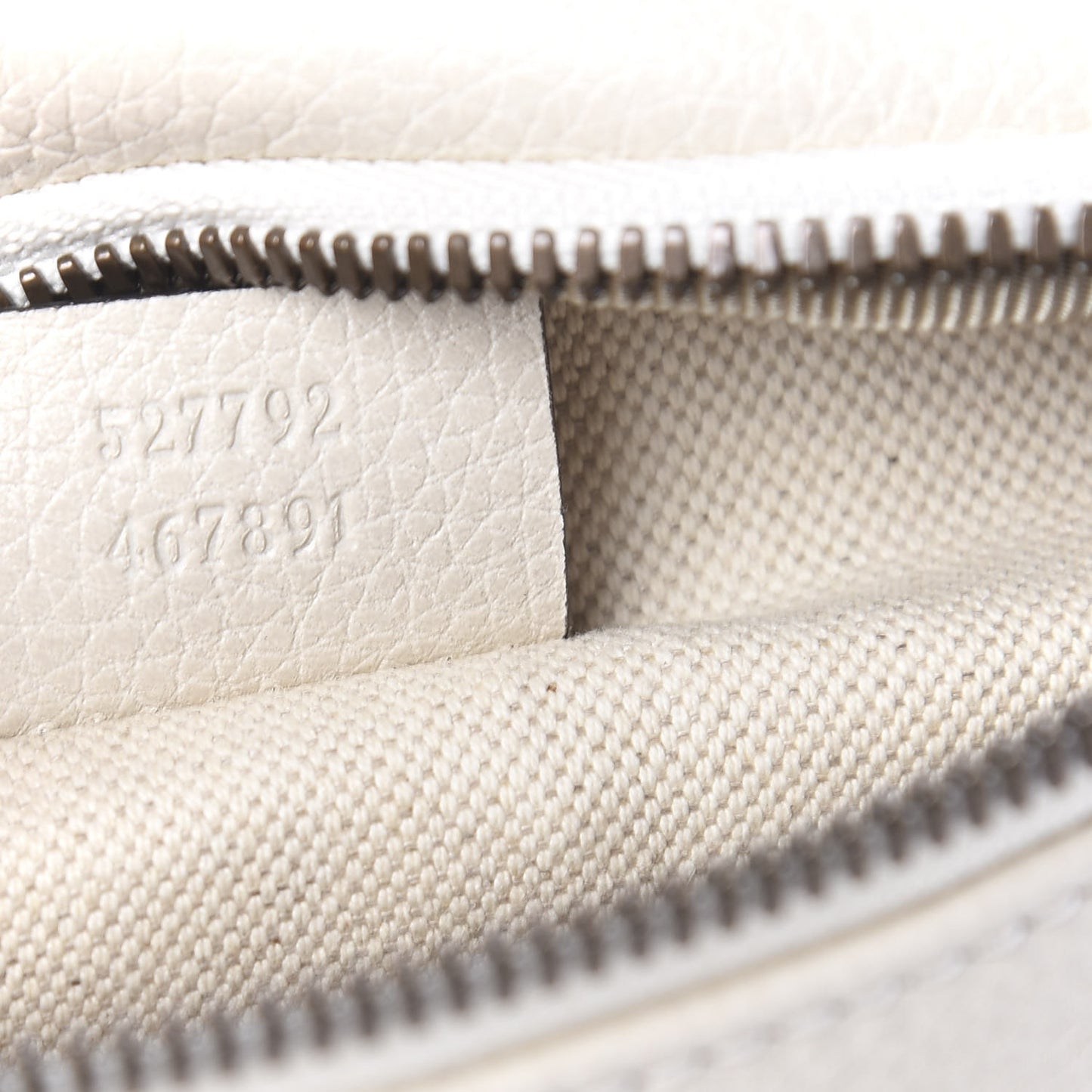 Grained Calfskin Small Logo Belt Bag White