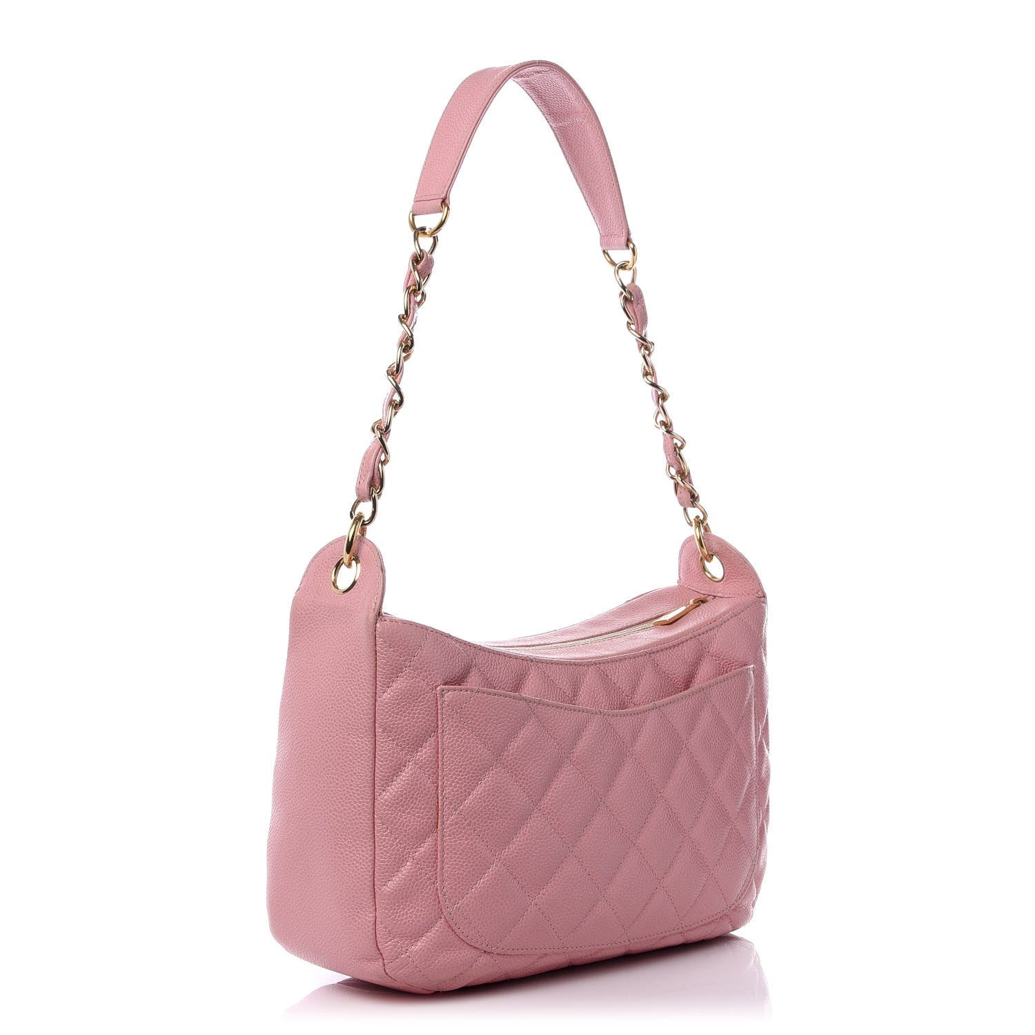 Chanel Caviar Quilted Hobo Pink 2 of 8