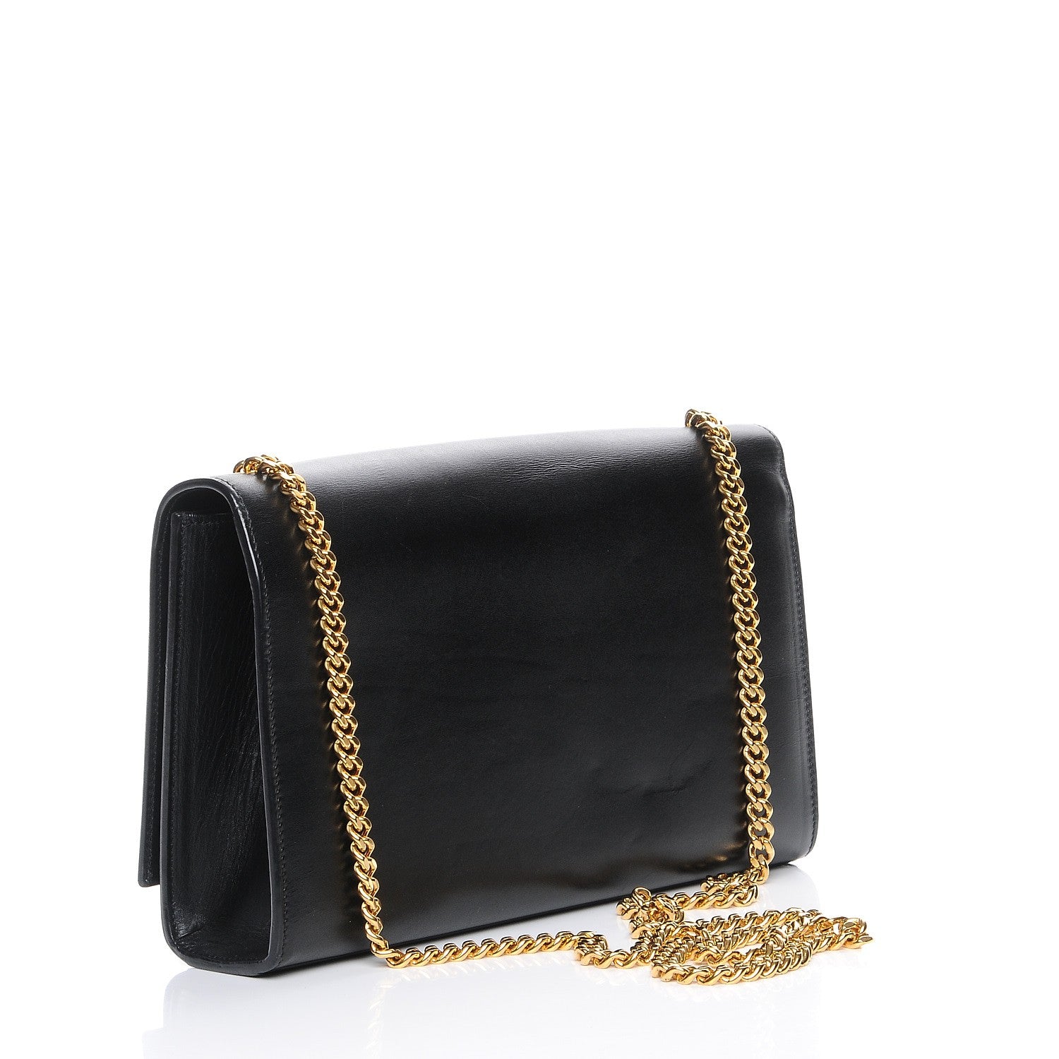 Saint Laurent Smooth Calfskin Medium Classic Monogram Kate Tassel Satchel Black 3 of 7