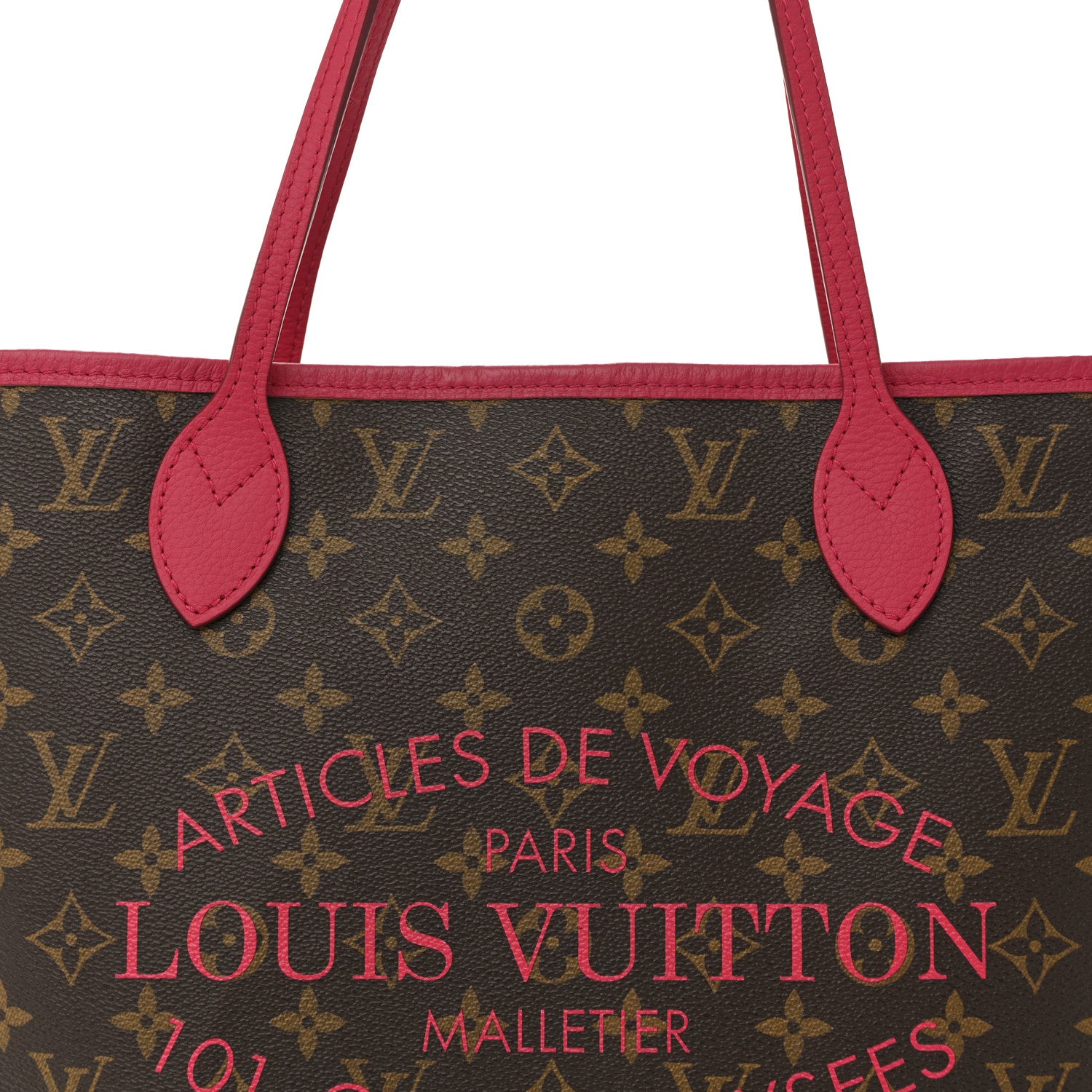 Louis Vuitton Monogram Articles de Voyage Ikat Neverfull MM Rose Indien 8 of 11