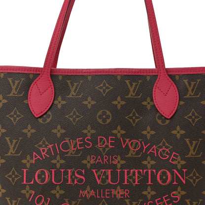Louis Vuitton Monogram Articles de Voyage Ikat Neverfull MM Rose Indien 8 of 11