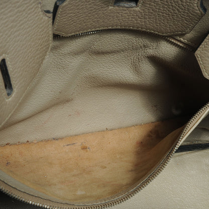 Hermes Taurillon Clemence Birkin 35 Gris Tourterelle 10 of 14