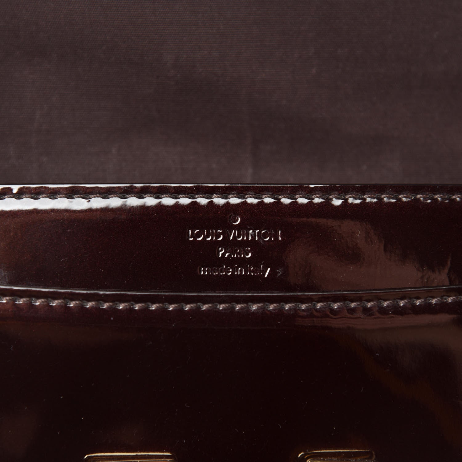 Louis Vuitton Patent Chain Louise GM Amarante 9 of 10