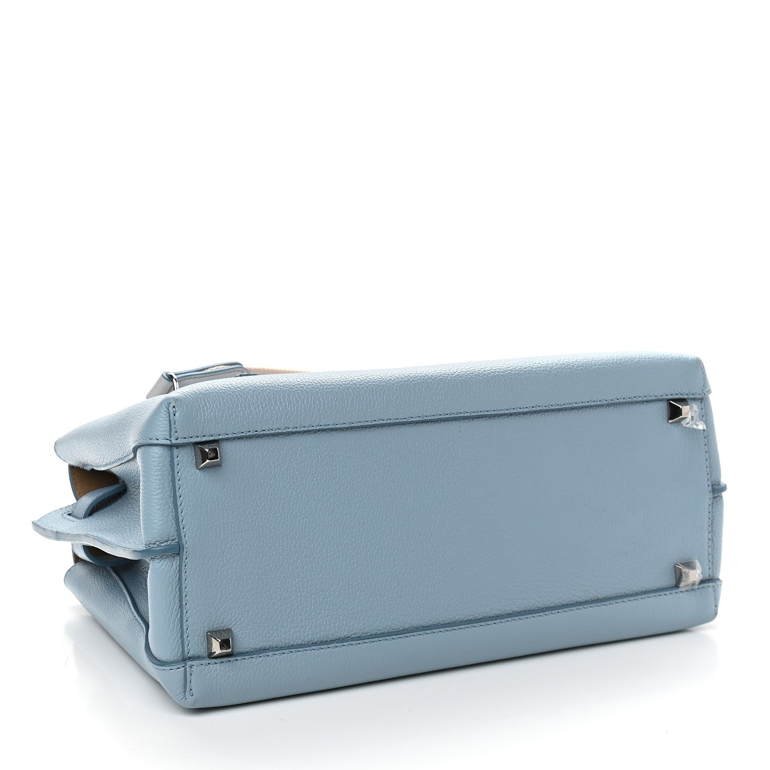 MCM Grained Calfskin Medium Milla Tote Sky Blue 4 of 8