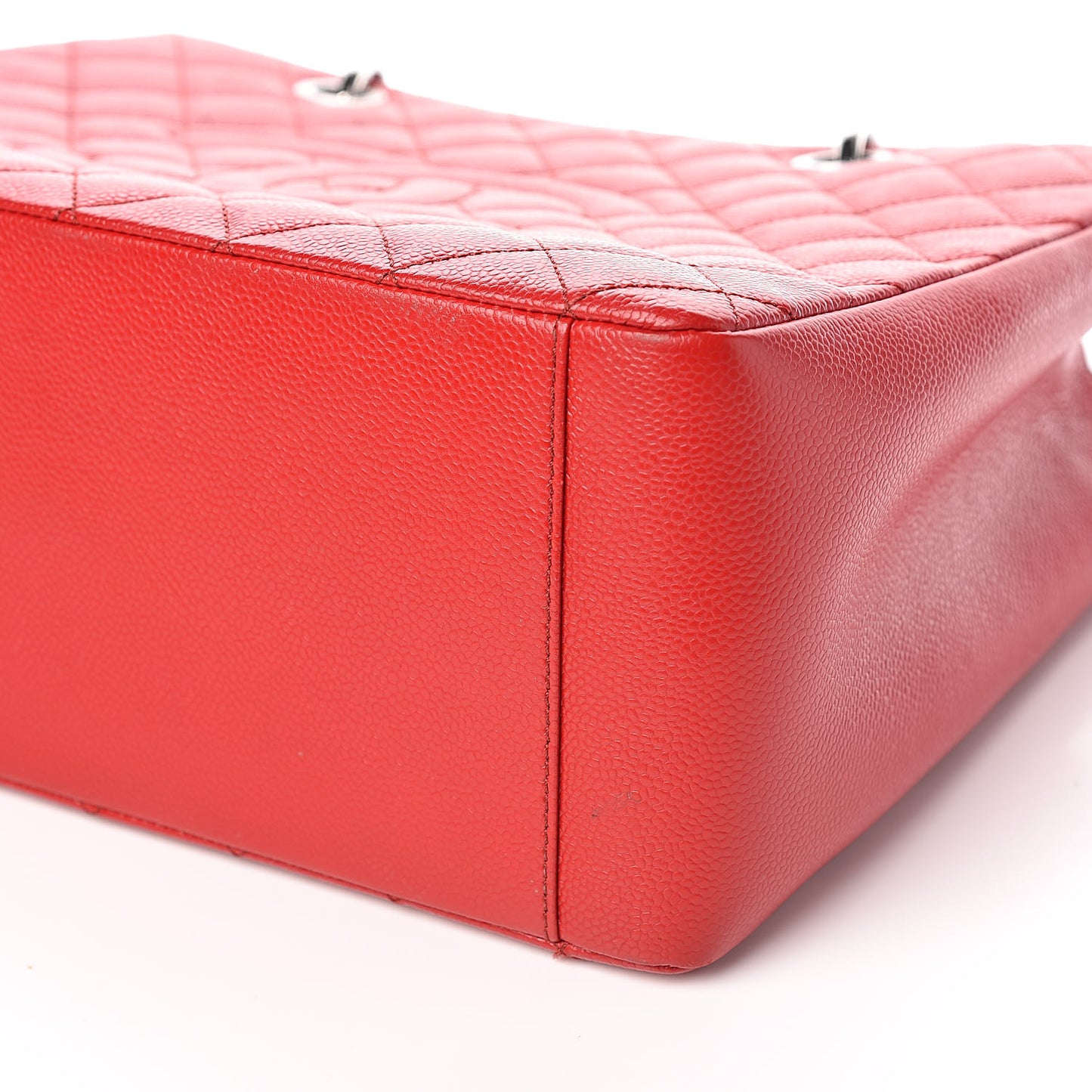 Caviar Quilted Grand Shopping Tote GST Red