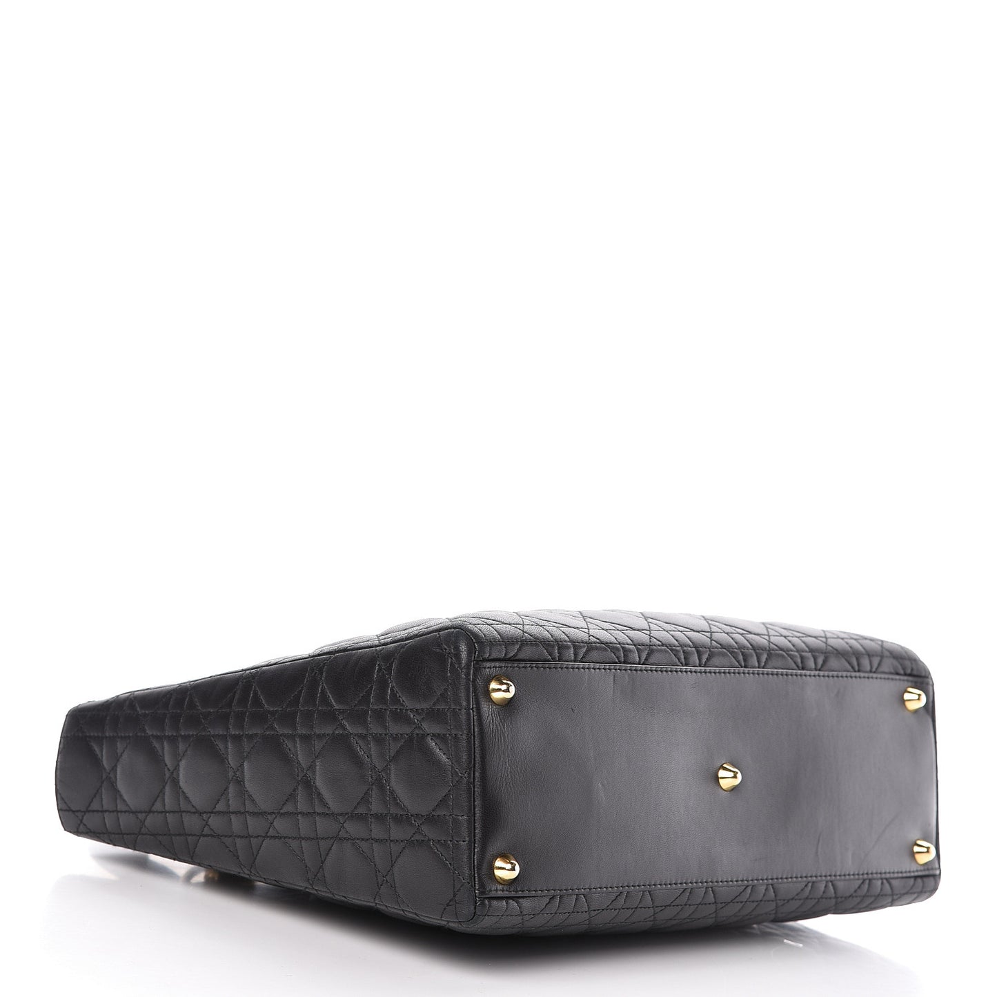 Lambskin Cannage Large Lady Dior Black
