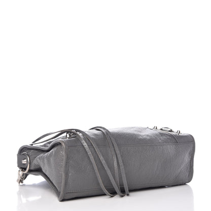Balenciaga Agneau Silver Metallic Edge Hardware S City Gris Cendre 5 of 8