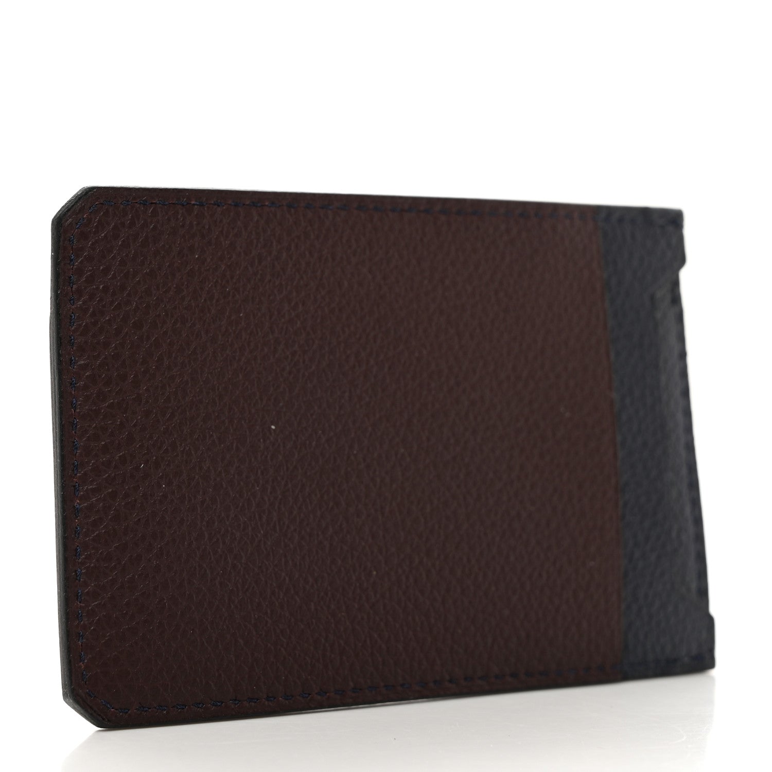 Hermes Evercolor Colorblock City 4CC Card Holder Bleu Nuit Rouge Sellier Black 4 of 8