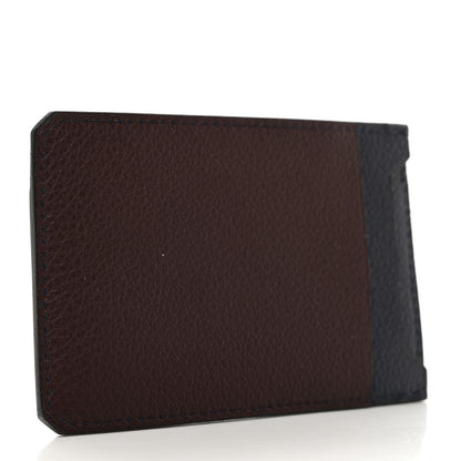 Hermes Evercolor Colorblock City 4CC Card Holder Bleu Nuit Rouge Sellier Black 4 of 8