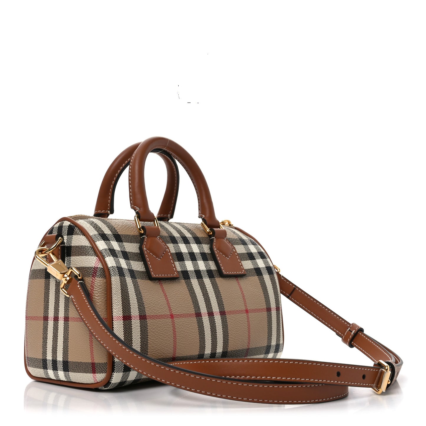 Vintage Check Mini Bowling Bag Briar Brown