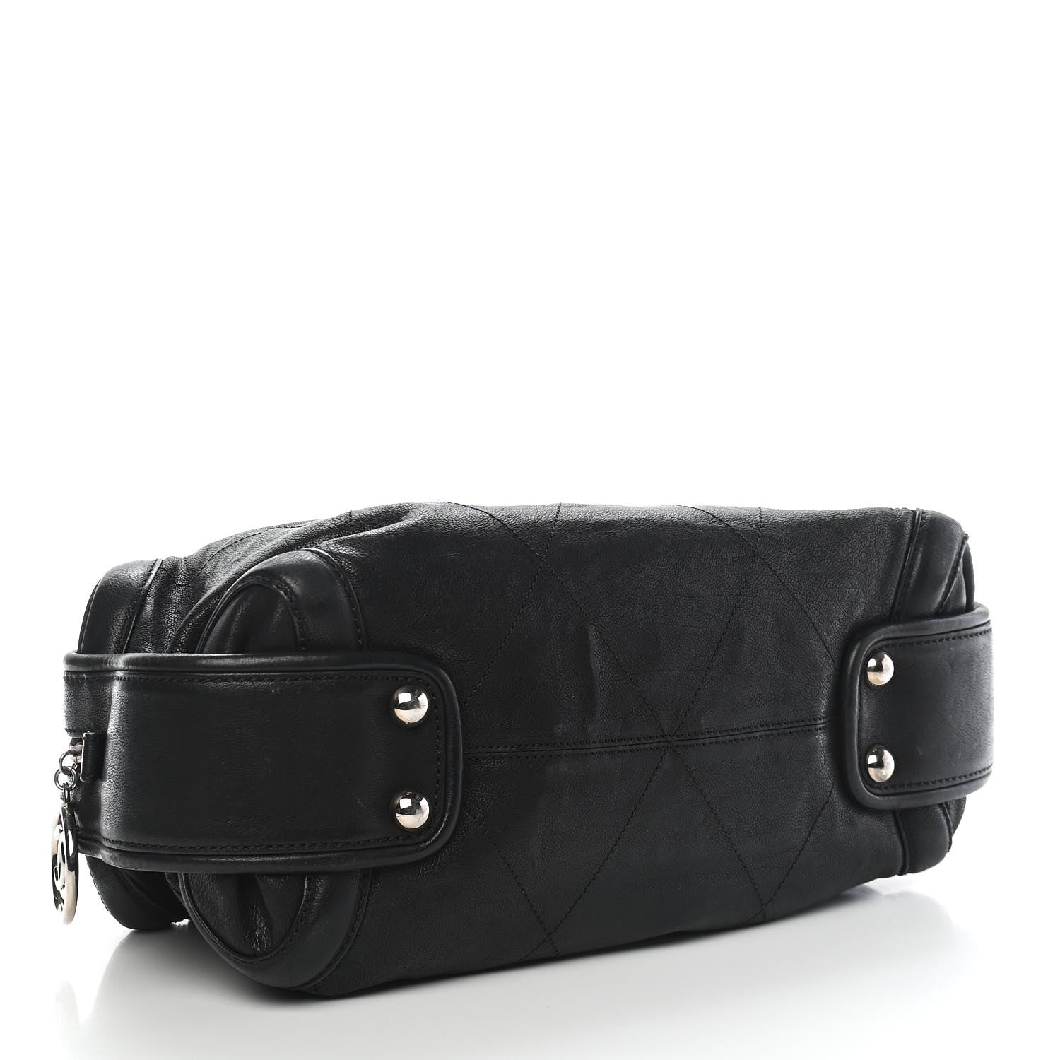Chanel Calfskin Round Bowling Bag Black 3 of 10