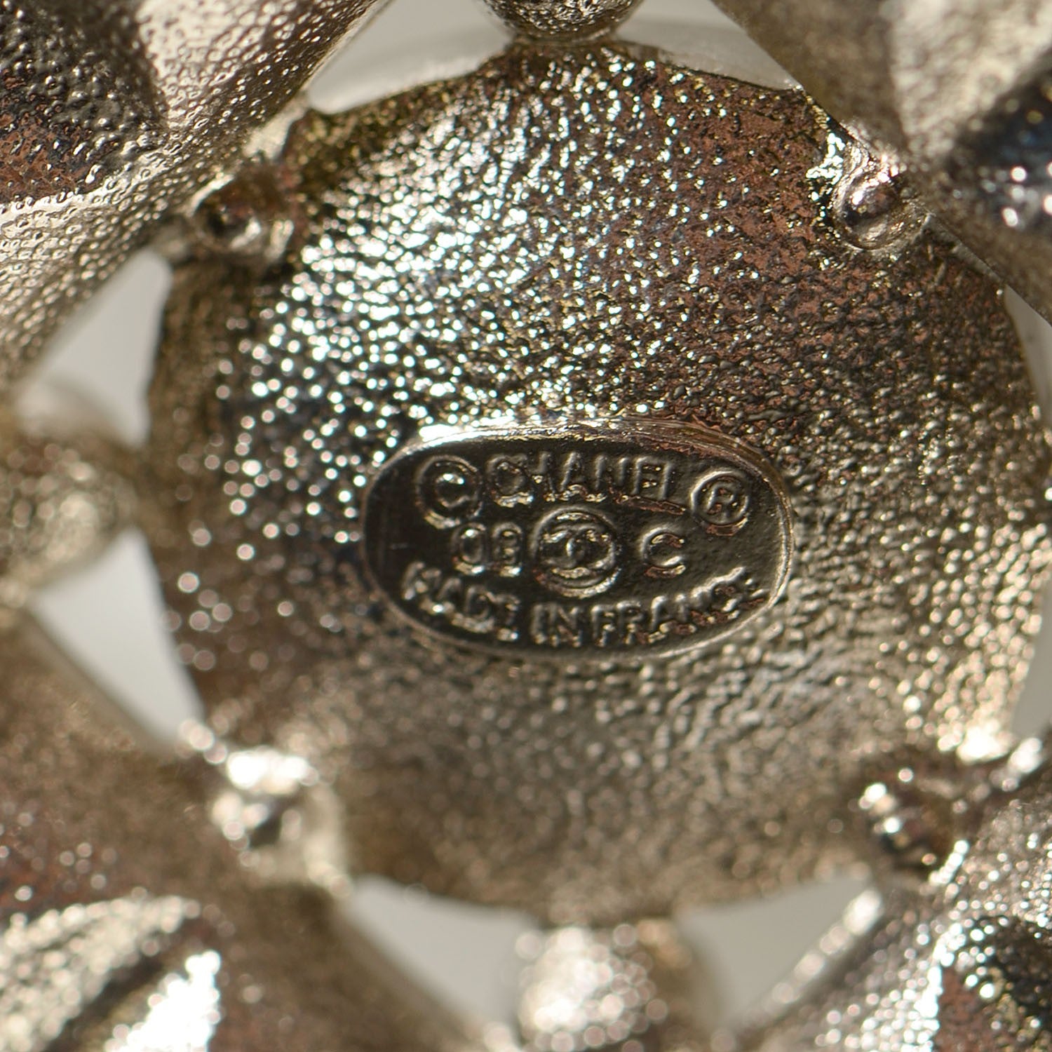 Chanel Crystal Baguette CC Chain Belt Silver 4 of 4