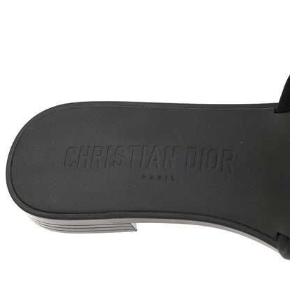 Christian Dior Technical Stretch Fabric Leopard Dio(r)evolution Slide Sandals 39 Black Natural 7 of 9