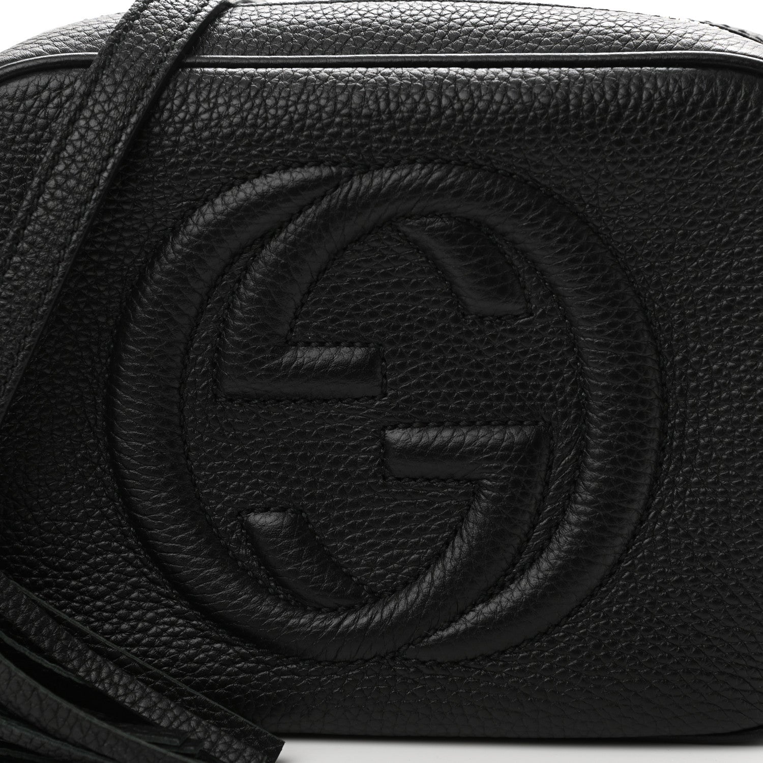 Gucci Pebbled Calfskin Small Soho Disco Bag Black 9 of 11