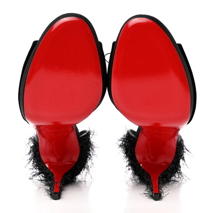 Christian Louboutin Yeti Lurex Tinsel Tina Frou 120 Pumps 39.5 Black 5 of 15