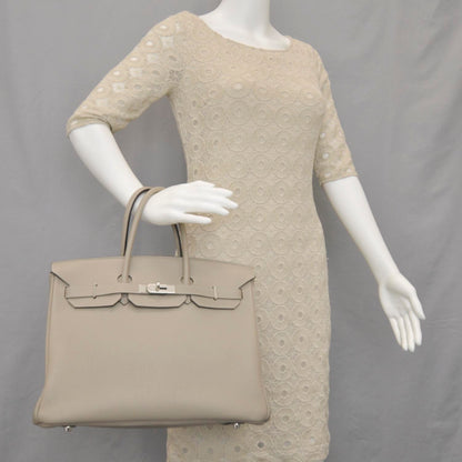 Hermes Togo Birkin 35 Gris Tourterelle 2 of 11