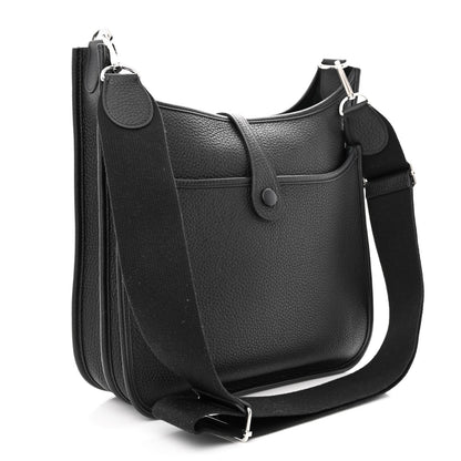 Hermes Taurillon Clemence Evelyne III PM Black 3 of 11