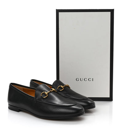Gucci Calfskin Womens Jordaan Loafers 37.5 Black 8 of 8