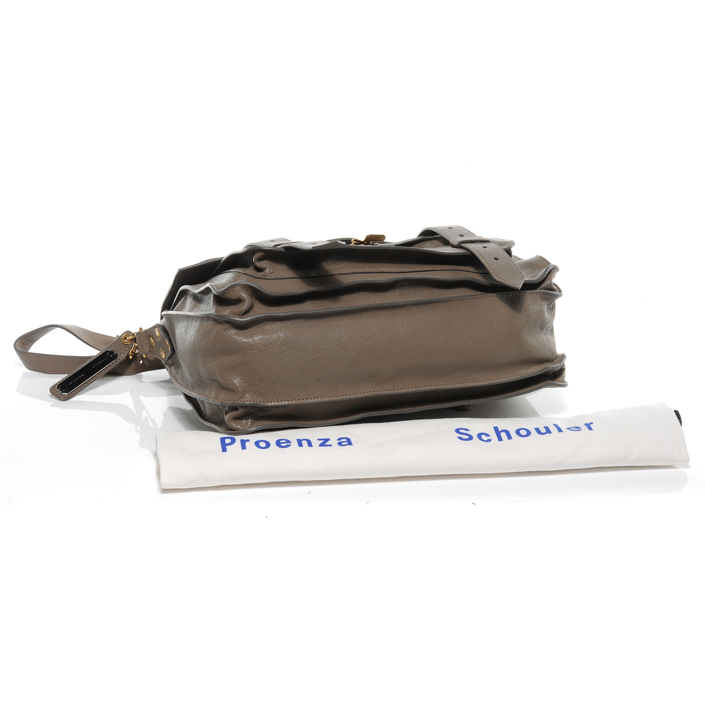 Lambskin PS1 Medium Satchel Smoke