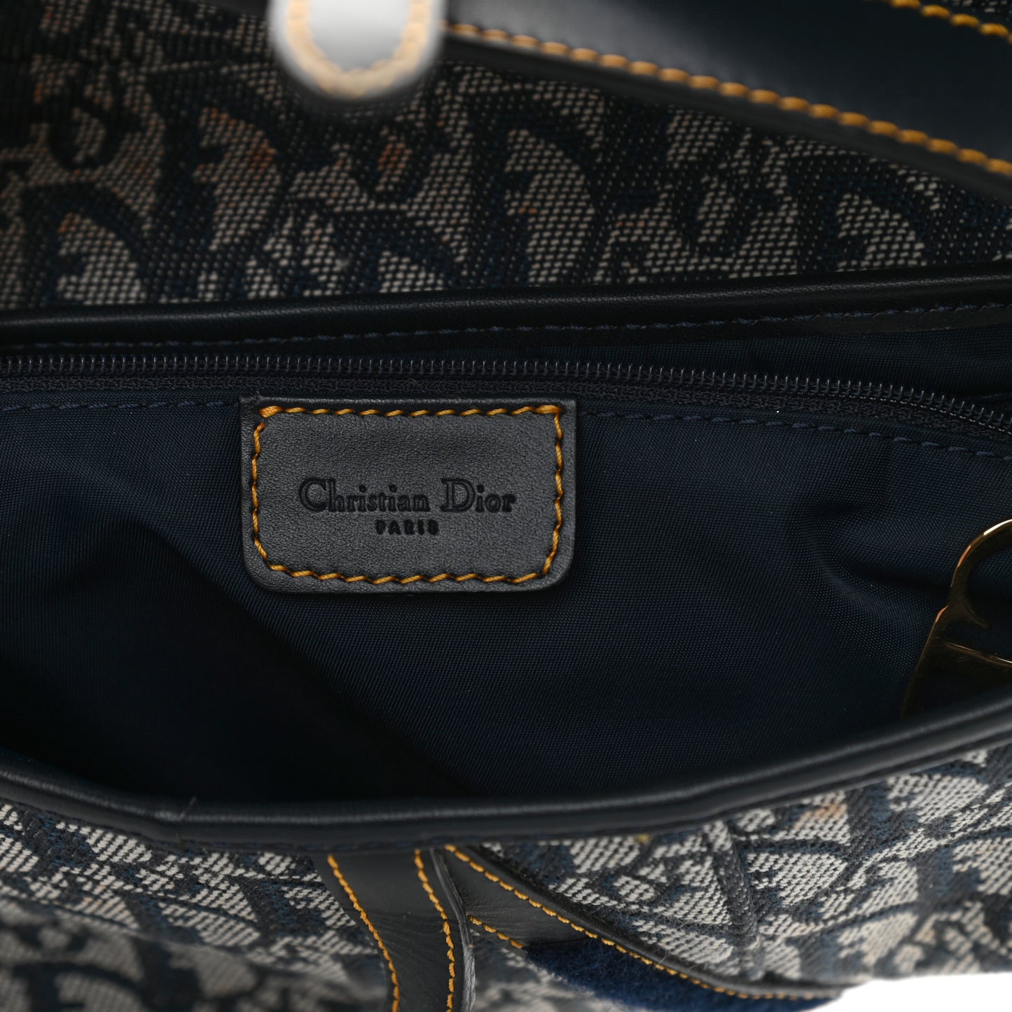 Monogram Saddle Bag Blue